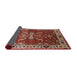 Sideview of Mid-Century Modern Red Oriental Rug, urb2625