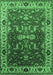 Machine Washable Oriental Emerald Green Industrial Area Rugs, wshurb2625emgrn