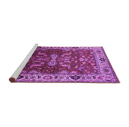 Sideview of Machine Washable Oriental Purple Industrial Area Rugs, wshurb2625pur