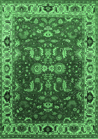 Oriental Emerald Green Industrial Rug, urb2625emgrn