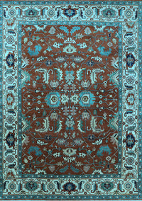 Oriental Light Blue Industrial Rug, urb2625lblu