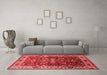 Industrial Red Washable Rugs