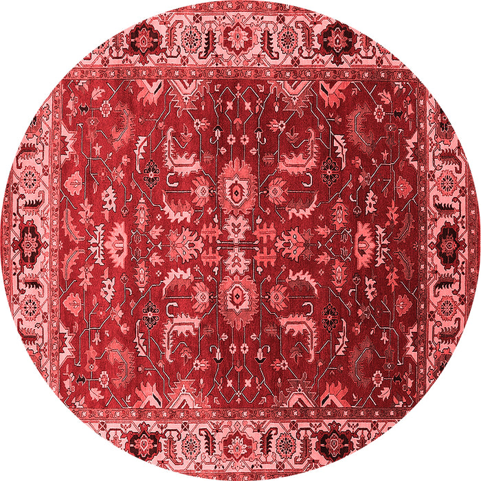 Machine Washable Oriental Red Industrial Rug, wshurb2625red