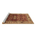 Sideview of Machine Washable Oriental Brown Industrial Rug, wshurb2625brn