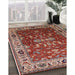 Machine Washable Industrial Modern Tomato Red Rug in a Family Room, wshurb2625