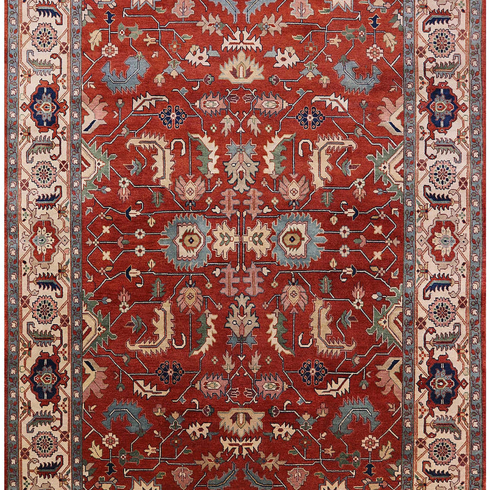 Machine Washable Industrial Modern Tomato Red Rug, wshurb2625