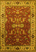 Machine Washable Oriental Yellow Industrial Rug, wshurb2625yw