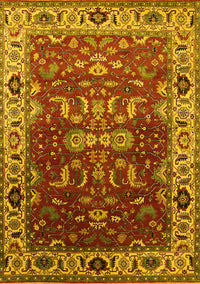 Oriental Yellow Industrial Rug, urb2625yw