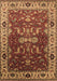 Machine Washable Oriental Brown Industrial Rug, wshurb2625brn