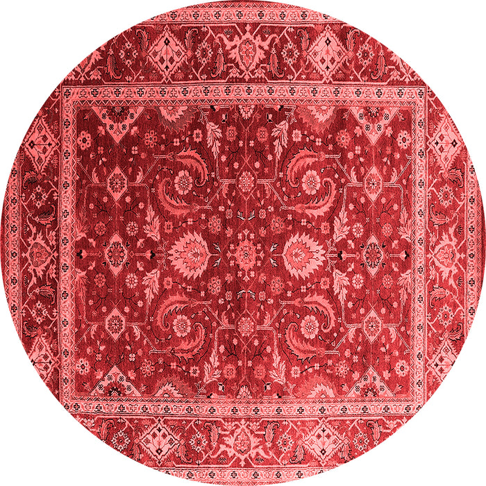 Machine Washable Oriental Red Industrial Rug, wshurb2626red