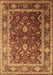 Machine Washable Oriental Brown Industrial Rug, wshurb2626brn