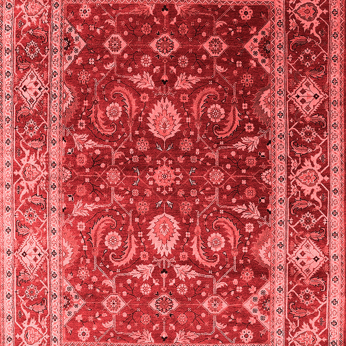 Machine Washable Oriental Red Industrial Rug, wshurb2626red