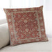 Lifestyle Image of Mid-Century Modern Urban Square Red Throw Pillow, 18 inch by 18 inch, pwurb2626