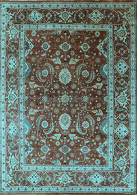 Oriental Light Blue Industrial Rug, urb2626lblu