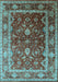 Oriental Light Blue Industrial Rug, urb2626lblu