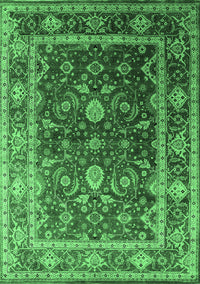 Oriental Emerald Green Industrial Rug, urb2626emgrn