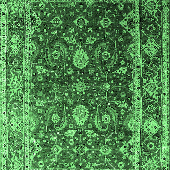 Oriental Emerald Green Industrial Rug, urb2626emgrn