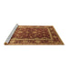 Sideview of Machine Washable Oriental Brown Industrial Rug, wshurb2626brn