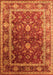 Machine Washable Oriental Orange Industrial Area Rugs, wshurb2626org