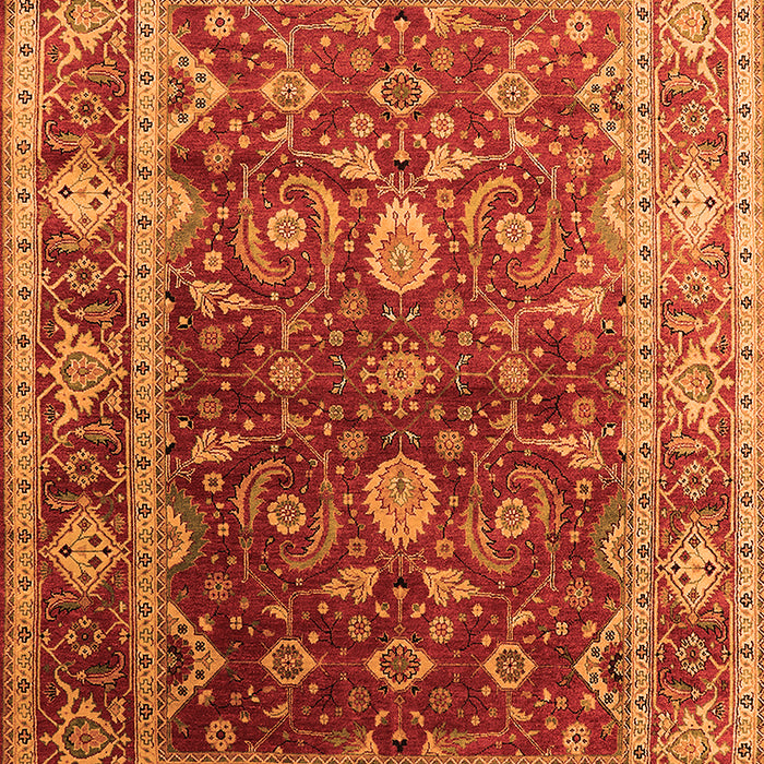 Machine Washable Oriental Orange Industrial Area Rugs, wshurb2626org