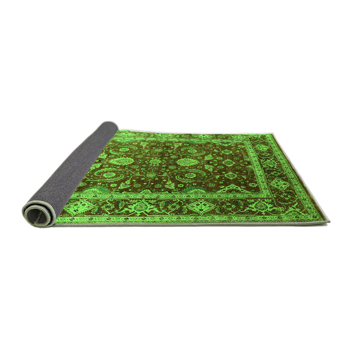 Sideview of Oriental Green Industrial Rug, urb2626grn