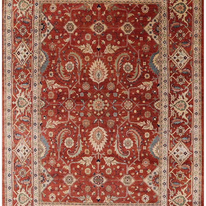 Mid-Century Modern Red Oriental Rug, urb2626
