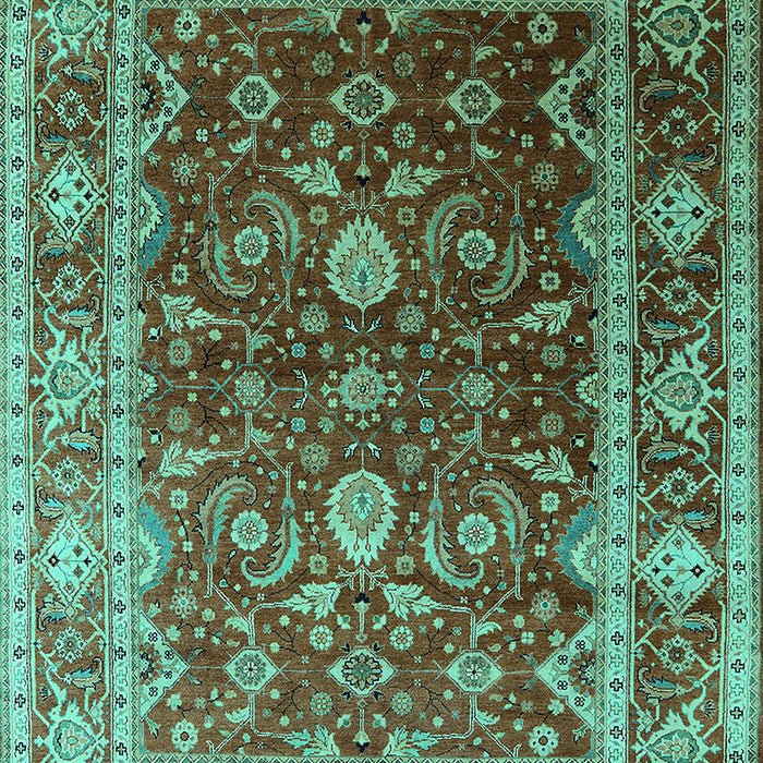 Oriental Turquoise Industrial Rug, urb2626turq