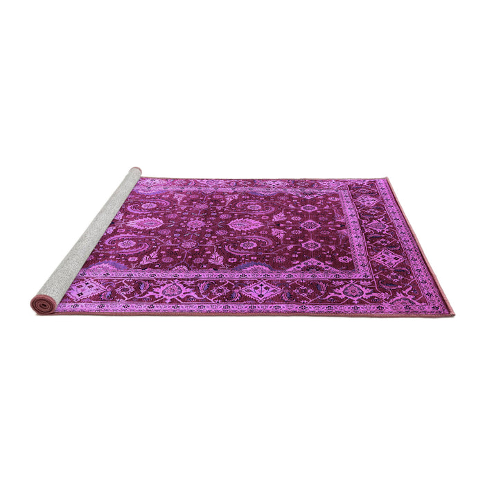 Sideview of Machine Washable Oriental Purple Industrial Area Rugs, wshurb2626pur