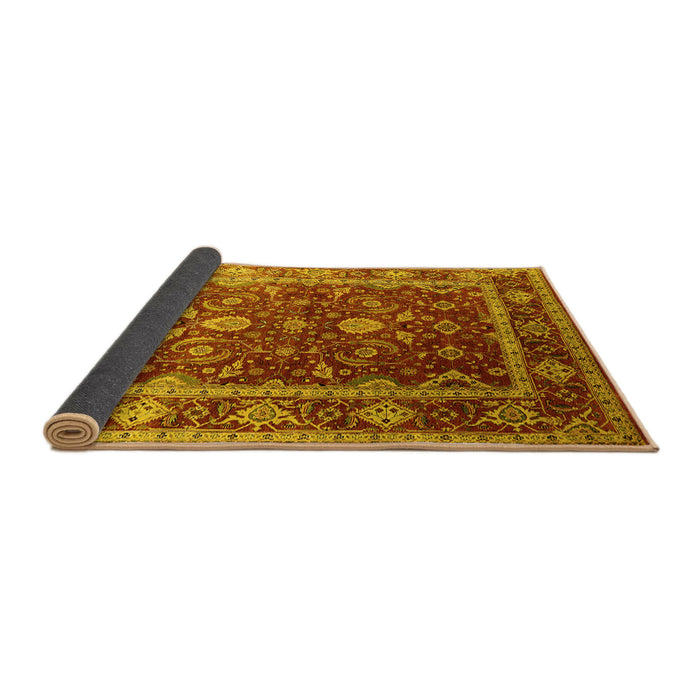 Sideview of Oriental Yellow Industrial Rug, urb2626yw