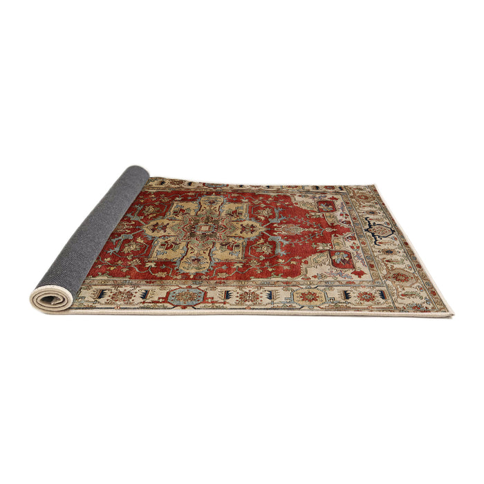 Sideview of Mid-Century Modern Red Persian Rug, urb2627