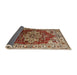Sideview of Mid-Century Modern Red Persian Rug, urb2627