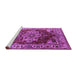 Sideview of Machine Washable Persian Purple Traditional Area Rugs, wshurb2627pur