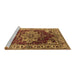 Sideview of Machine Washable Persian Brown Traditional Rug, wshurb2627brn