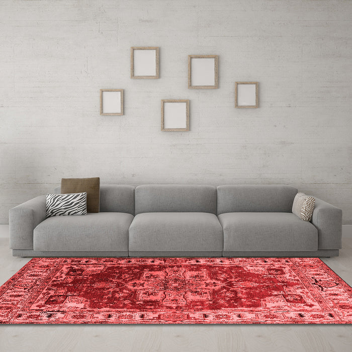 Traditional Red Washable Rugs