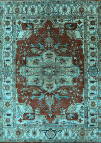 Persian Light Blue Traditional Rug, urb2627lblu