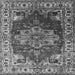 Square Machine Washable Persian Gray Traditional Rug, wshurb2627gry