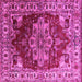 Square Persian Pink Traditional Rug, urb2627pnk
