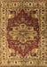 Machine Washable Persian Brown Traditional Rug, wshurb2627brn