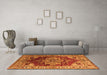 Machine Washable Persian Orange Traditional Area Rugs in a Living Room, wshurb2627org