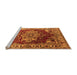 Sideview of Machine Washable Persian Orange Traditional Area Rugs, wshurb2627org