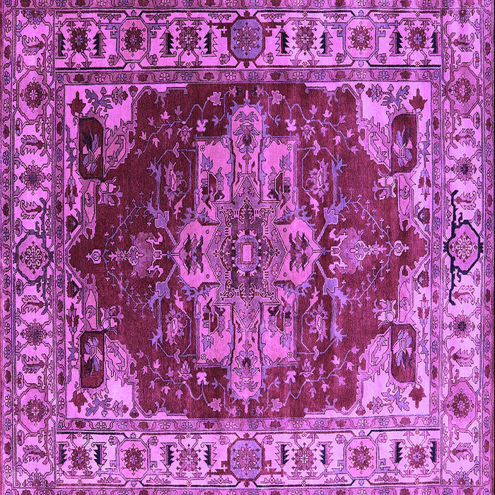 Square Persian Purple Traditional Rug, urb2627pur