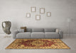 Machine Washable Persian Brown Traditional Rug in a Living Room,, wshurb2627brn