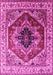 Machine Washable Persian Pink Traditional Rug, wshurb2628pnk