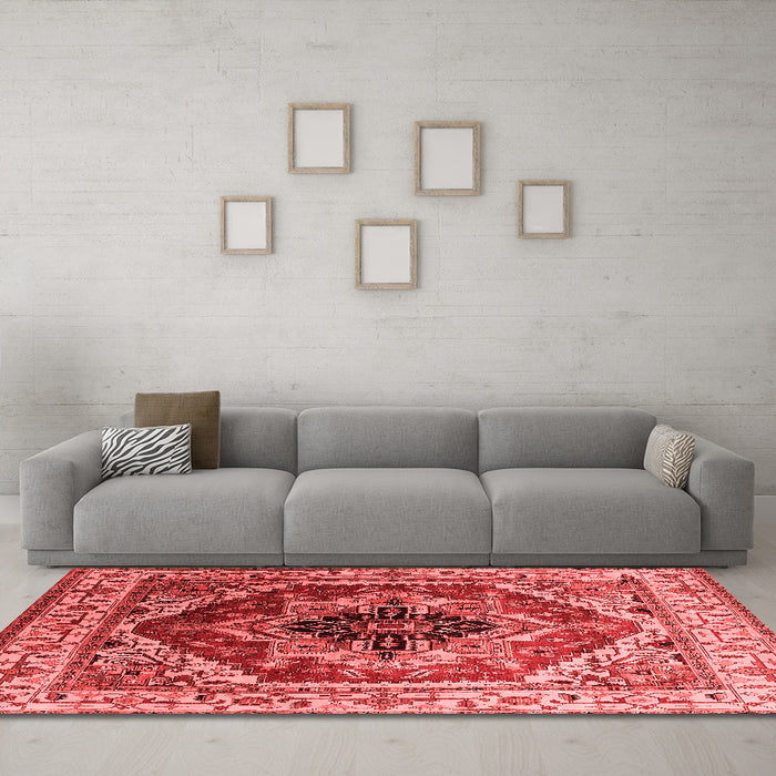Traditional Red Washable Rugs