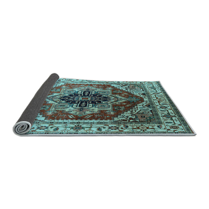 Sideview of Persian Light Blue Traditional Rug, urb2628lblu