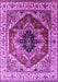 Machine Washable Persian Purple Traditional Area Rugs, wshurb2628pur