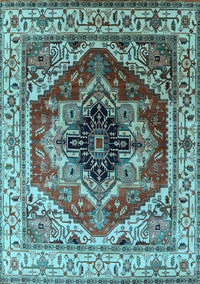 Persian Light Blue Traditional Rug, urb2628lblu