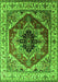 Machine Washable Persian Green Traditional Area Rugs, wshurb2628grn