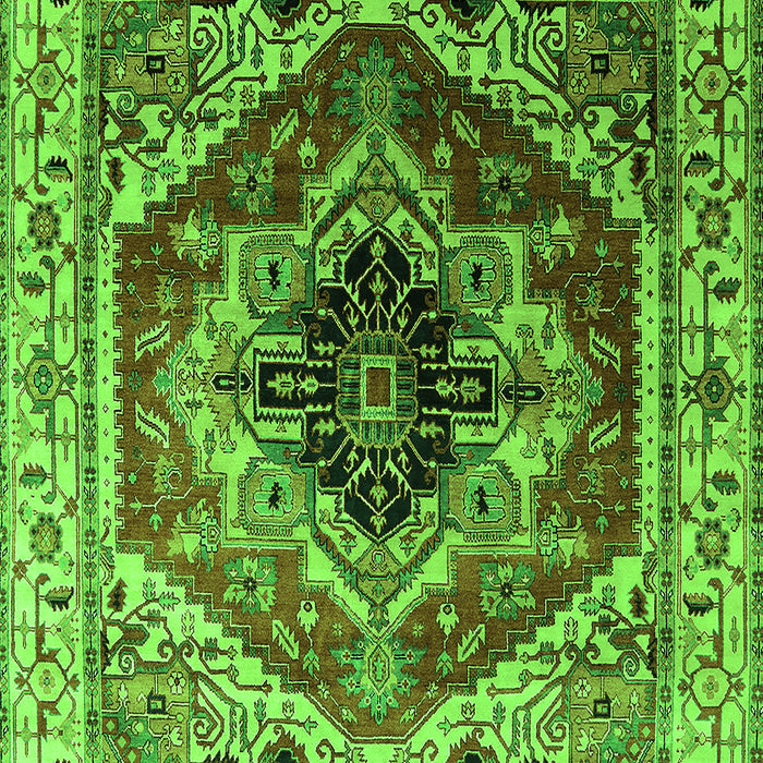 Machine Washable Persian Green Traditional Area Rugs, wshurb2628grn