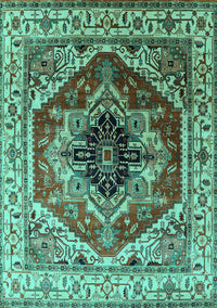 Persian Turquoise Traditional Rug, urb2628turq